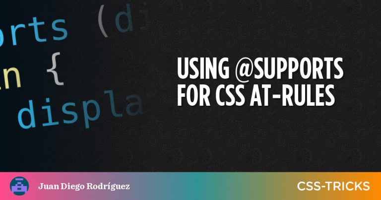 Recipes for Detecting Support for CSS At-Rules