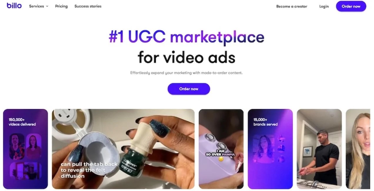 Billo UGC marketplace