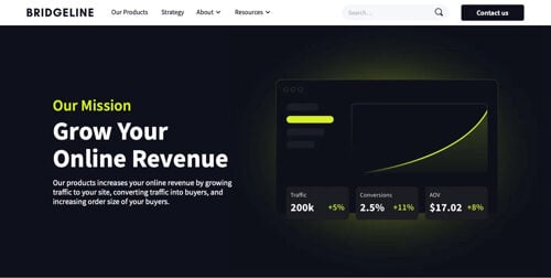 Home page of Bridgeline