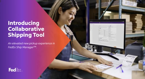 Web page for FedEx's Collaborative Shipping Tool