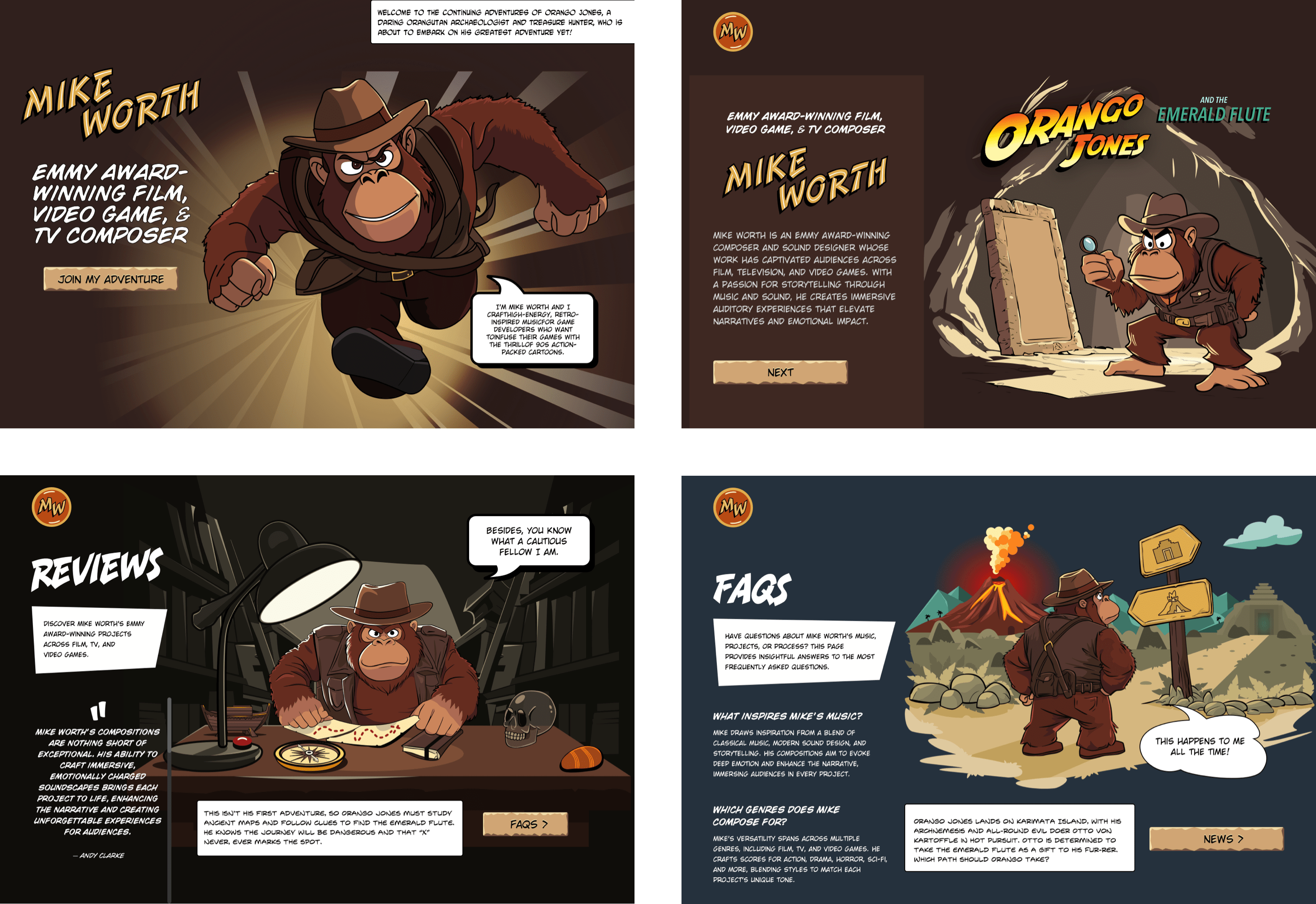 Design by Andy Clarke, Stuff & Nonsense. Mike Worth’s website will launch in April 2025, but you can see examples from this article on CodePen.