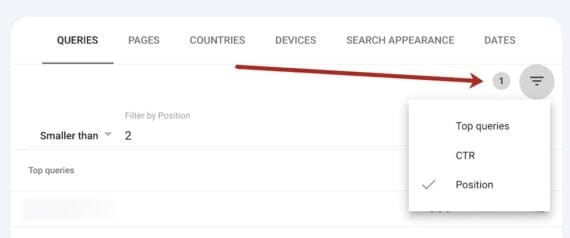 Screenshot of the Search Console "Queries" report Screenshot of the Search Console "Queries" report