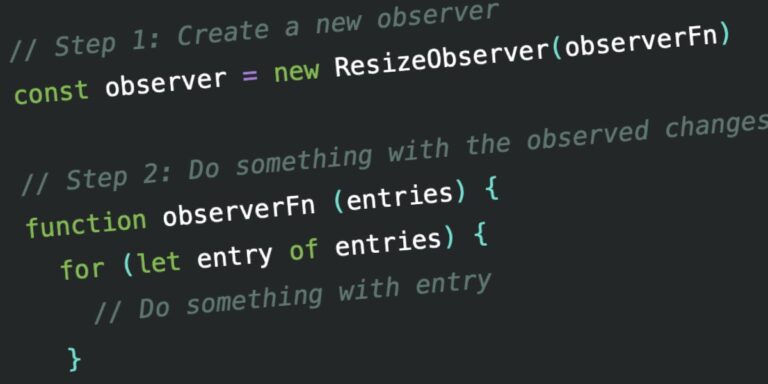 A Better API for the Resize Observer