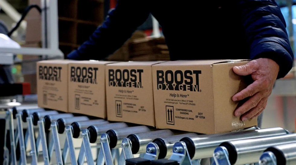 Boost Oxygen finished product conveyer