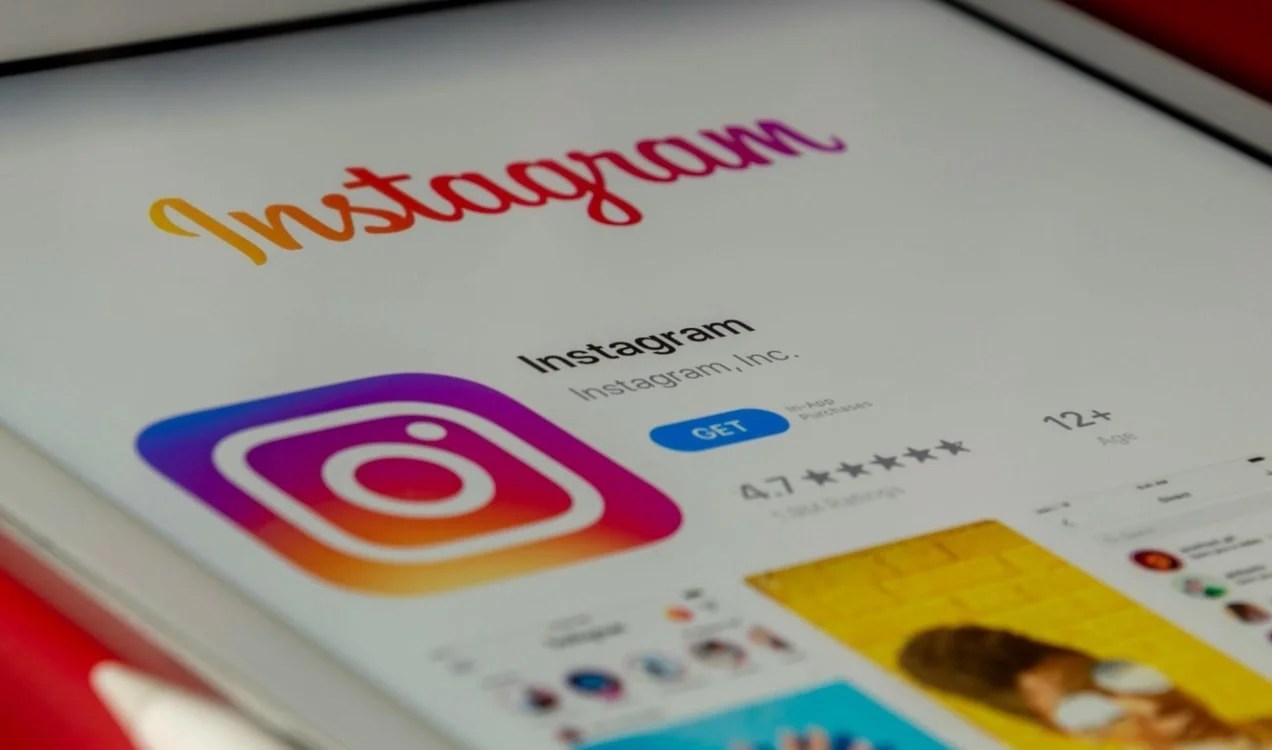 Instagram app ready to download on a phone