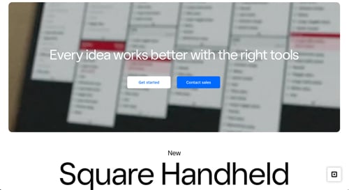Home page of Square Home page of Square