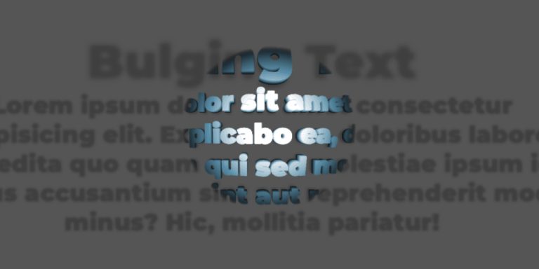 3D Layered Text: Motion and Variations
