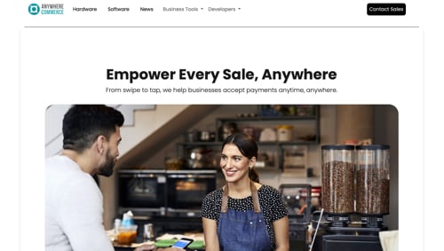 Home page of Anywhere Commerce Home page of Anywhere Commerce