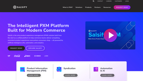 Home page of Salsify Home page of Salsify
