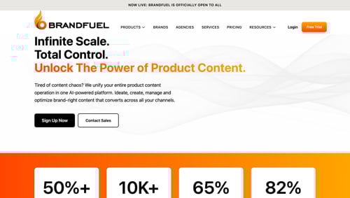 Home page of Brandfuel