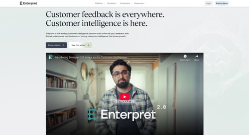 Home page of Enterpret