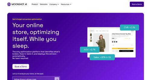 Home page for Moonshot AI
