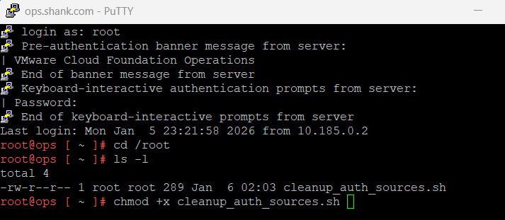 update cleanup_auth_sources.sh permissions to make it executable.
"Sorry. we encountered an error. Error message: Failed to delete IDP for xxxx . Changes will be rolled back" and "Unable to reset SSO. Please resolve the issues and try again."