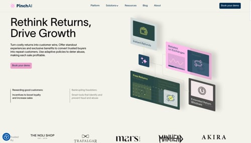 Home page of PinchAI