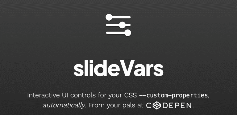 Playing With CodePen slideVars