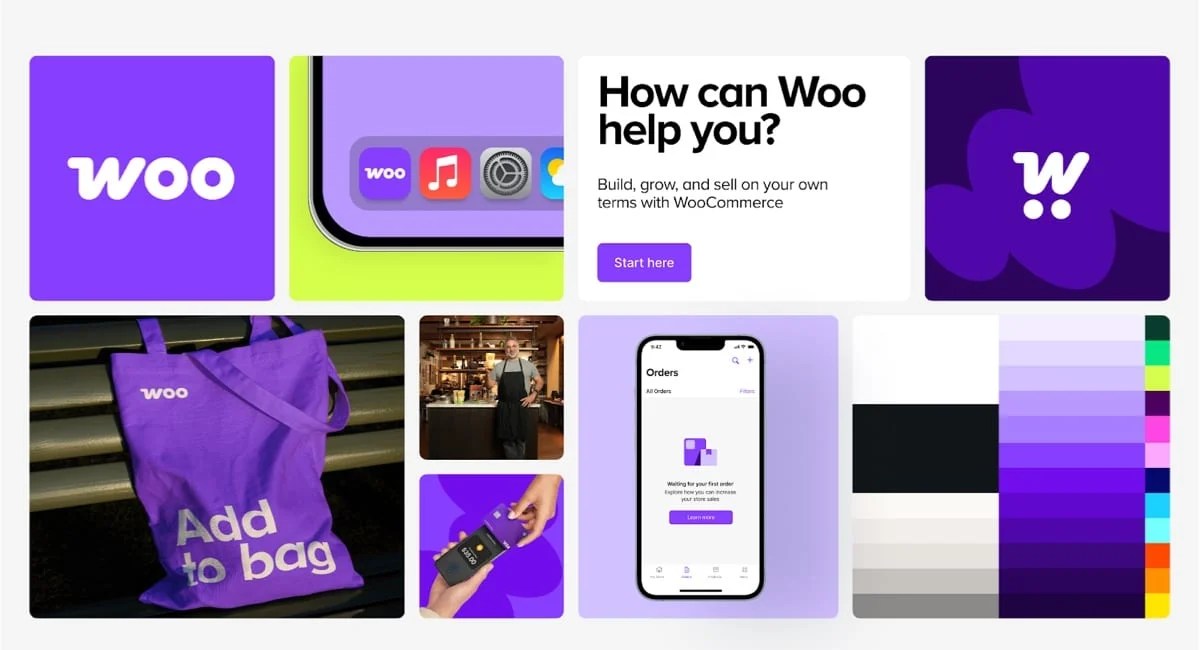 new Woo branding, with logo, icons, colors, etc. 