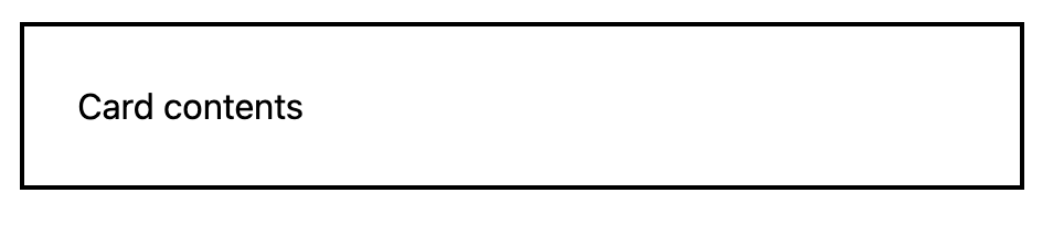 A plain white rectangular box with a black border.