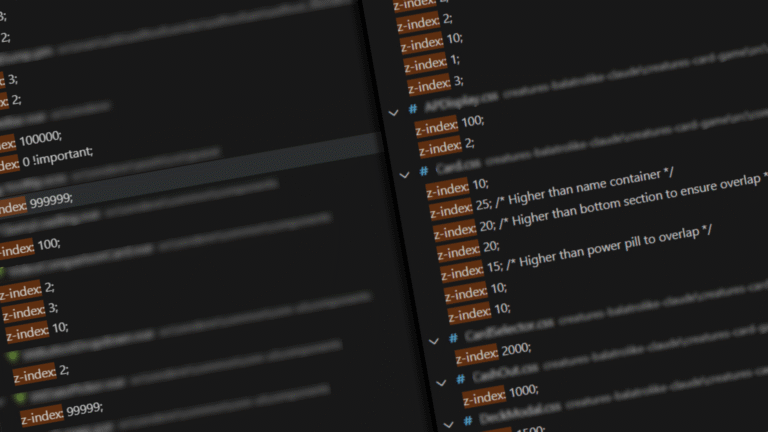 The Value of z-index