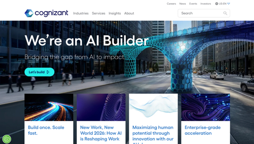 Home page of Cognizant