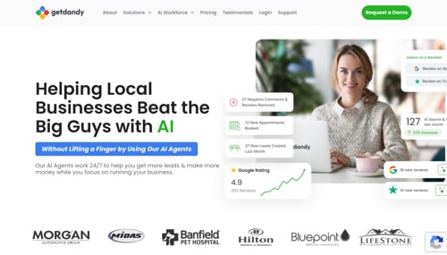 Home page of GetDandy