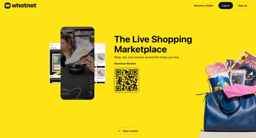 Home page of Whatnot