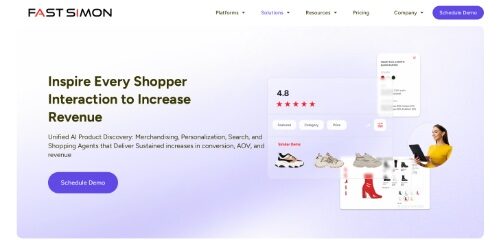 Home page of Fast Simon