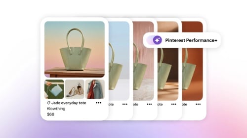 Web page for Pinterest Performance+