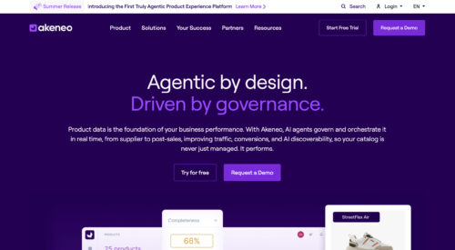 Home page of Akeneo