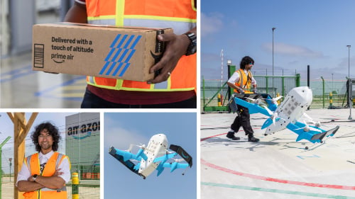 Web page for Amazon Prime Air