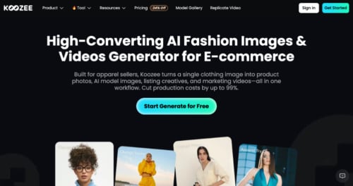 Home page of Koozee