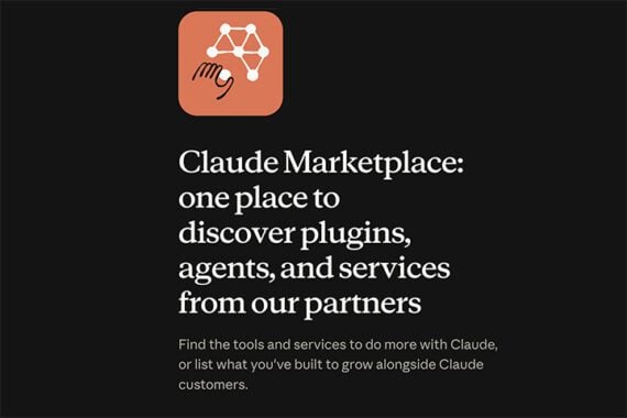 Screenshot of Claude Marketplace web page